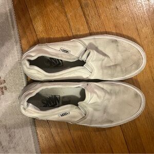 Vans Classic White Slip-On Sneakers